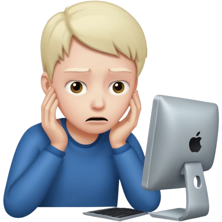 computer anxiety  emoji