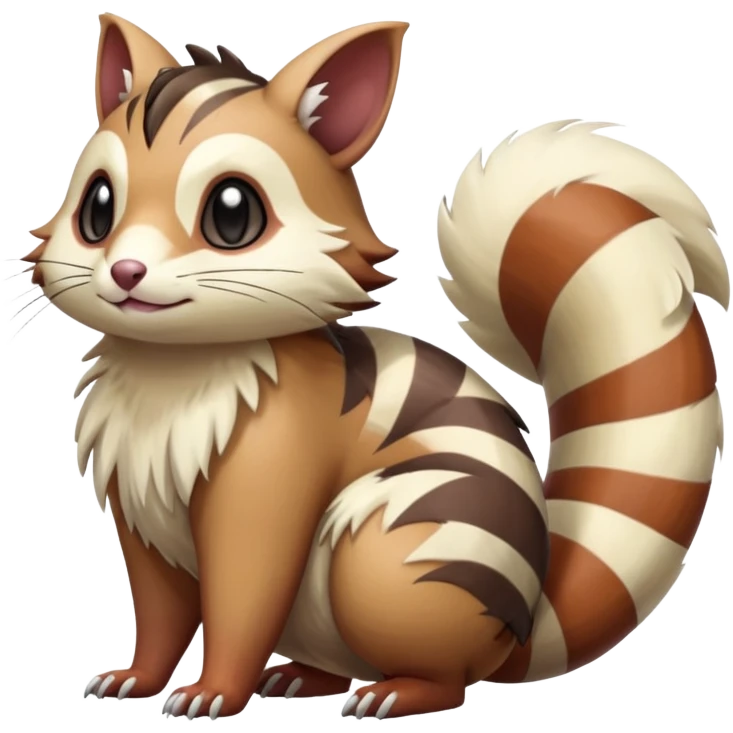Furret-Linoone-Hybrid (Full body) emoji