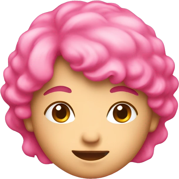 Feeling love pink color emoji