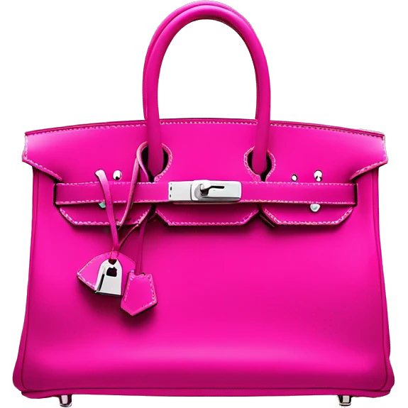 Hot pink birkin bag Hermes’  emoji