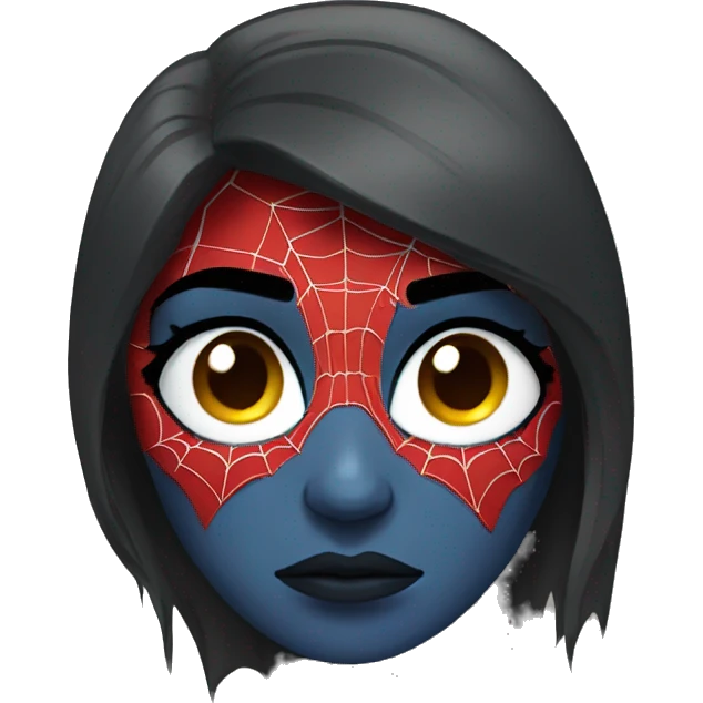 sad spiderwoman emoji