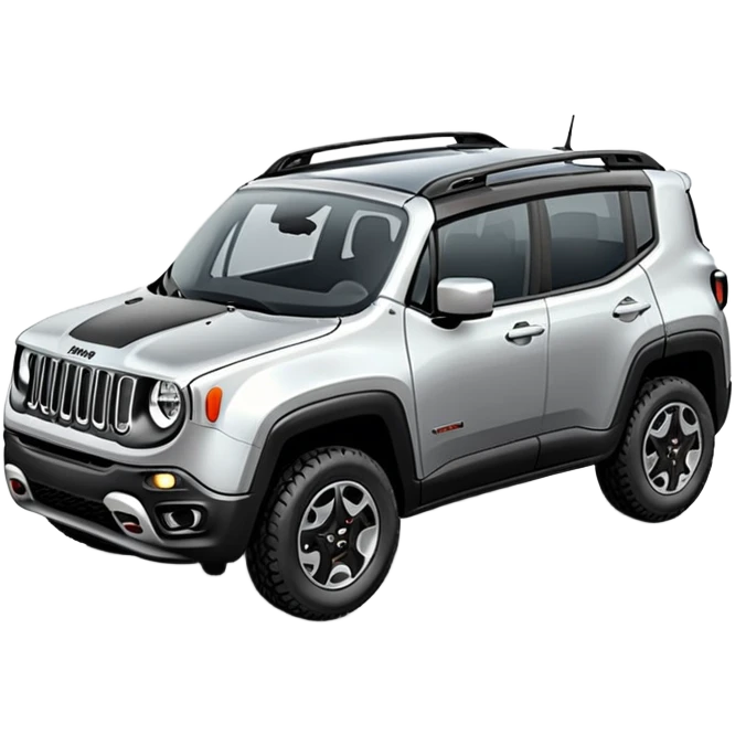 Silver Jeep renegade emoji