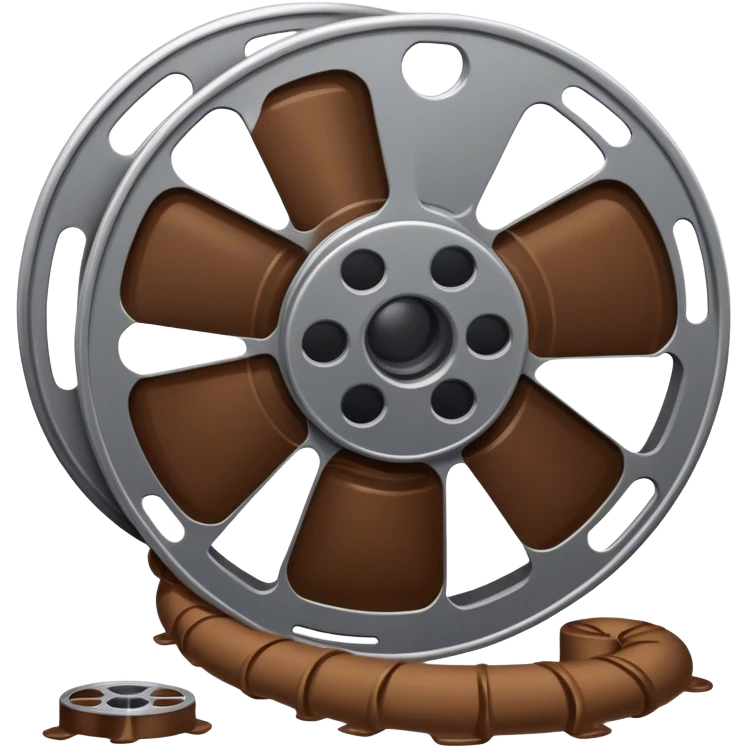 Film reel with shit reels emoji