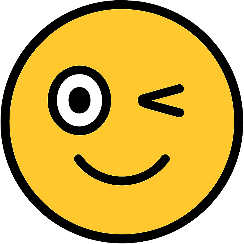 yellow face with one eye twitching emoji