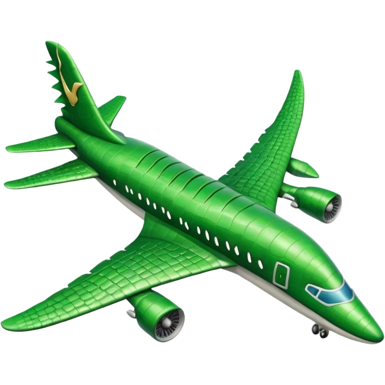 Hazme un avión con cabeza de cocodrilo emoji