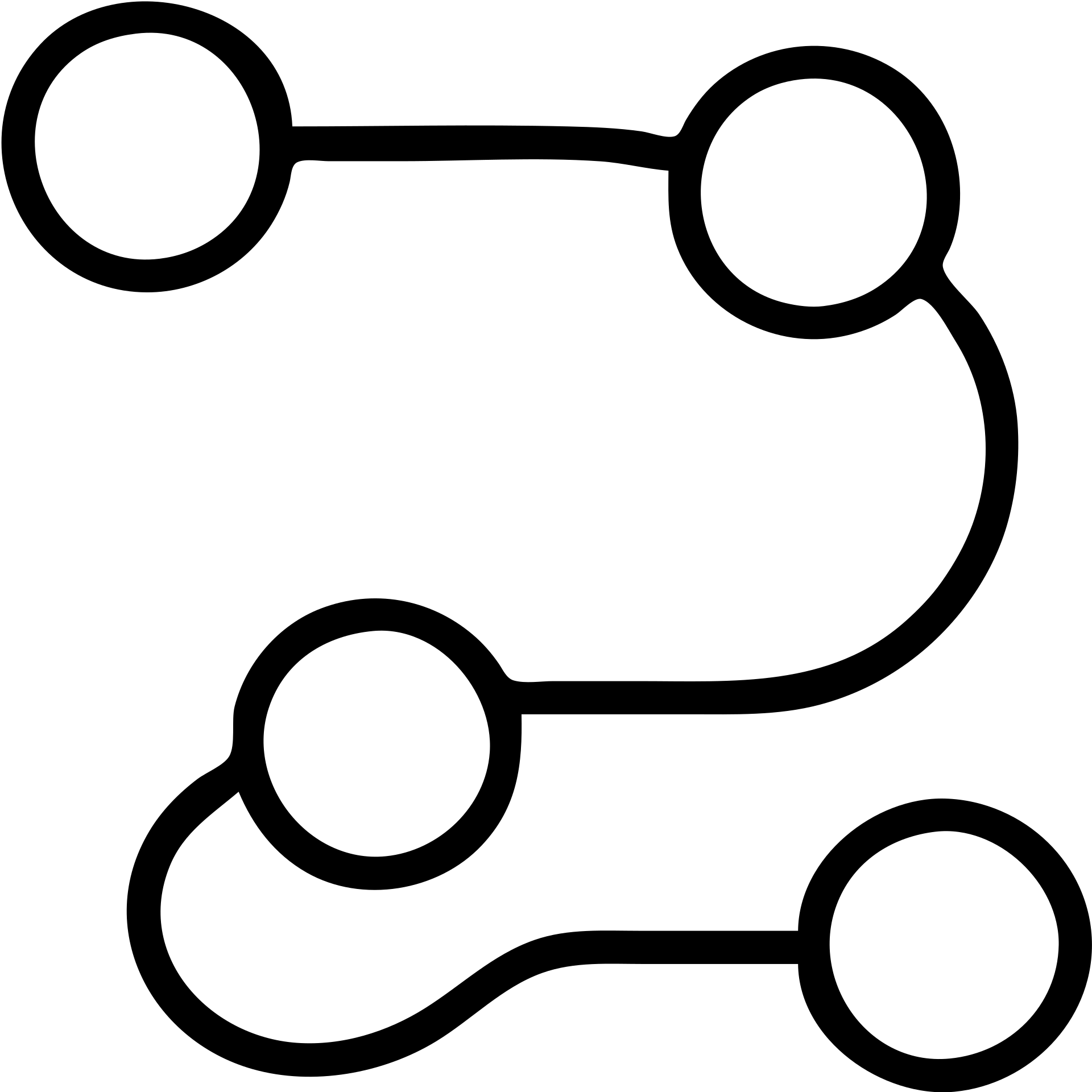 A minimalist observability trace line diagram showing connected service nodes and request path emoji