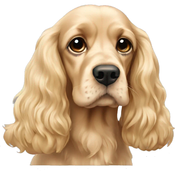blond cocker spaniel emoji