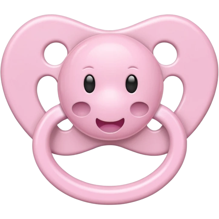 Light pink pacifier emoji
