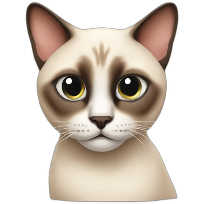 lazy Siamese cat emoji
