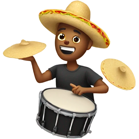 Taco drumming emoji