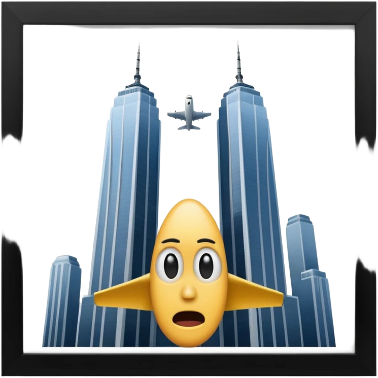 twin towers plane emoji emoji