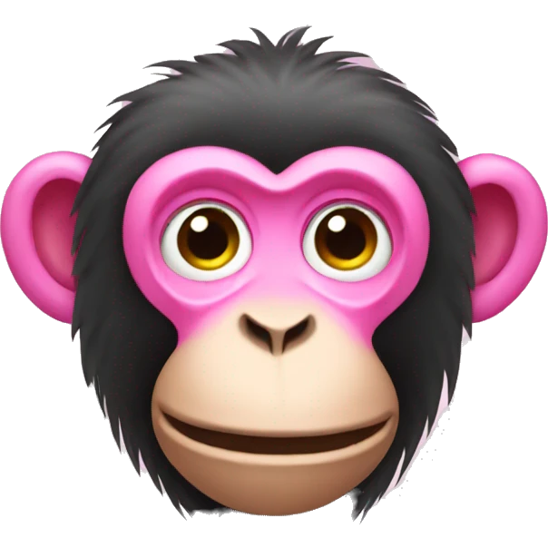 pink monkey emoji