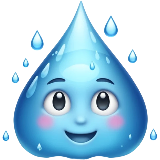 a V made out of water emoji