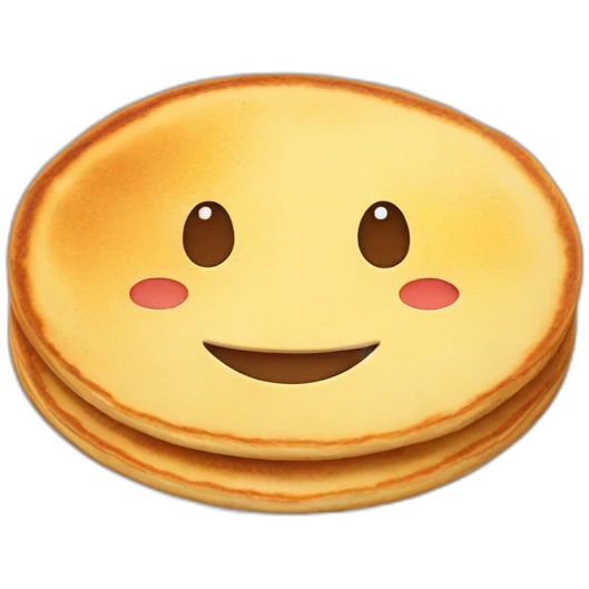 happy pancake emoji
