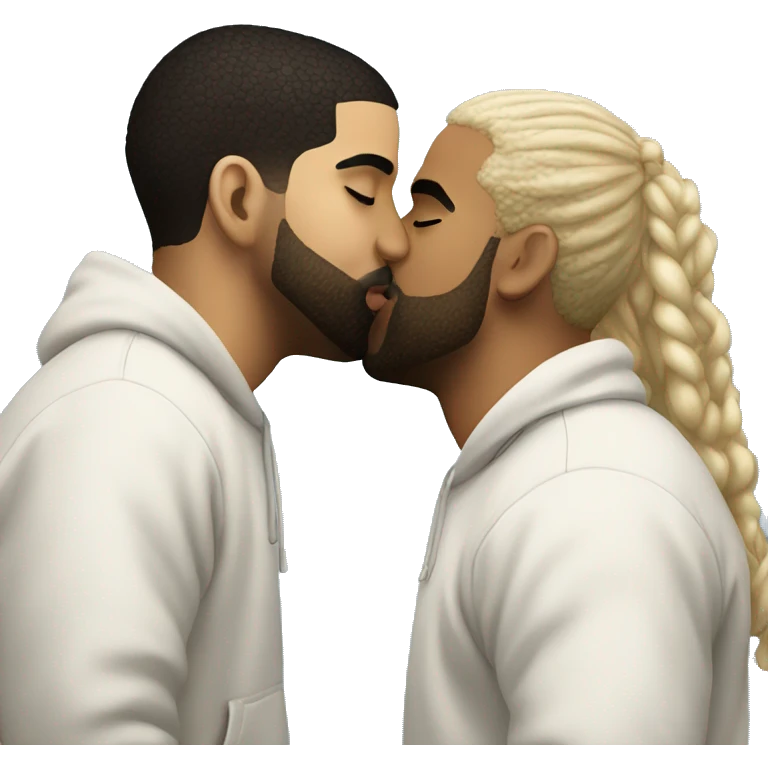 Drake kissing drake emoji