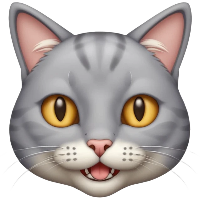 Cat with jawline mewing emoji