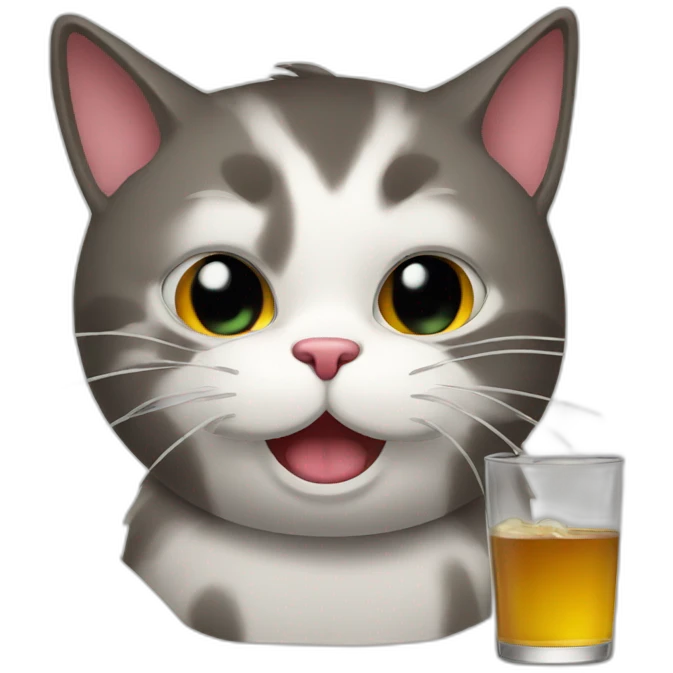drunk cat emoji