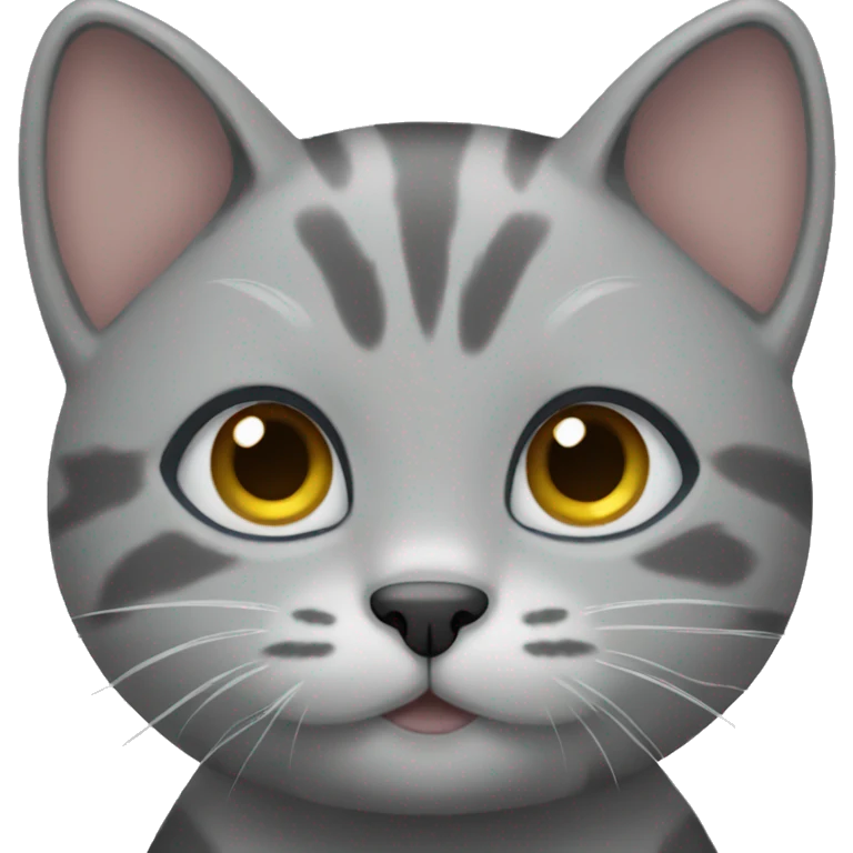 gray little kitty emoji