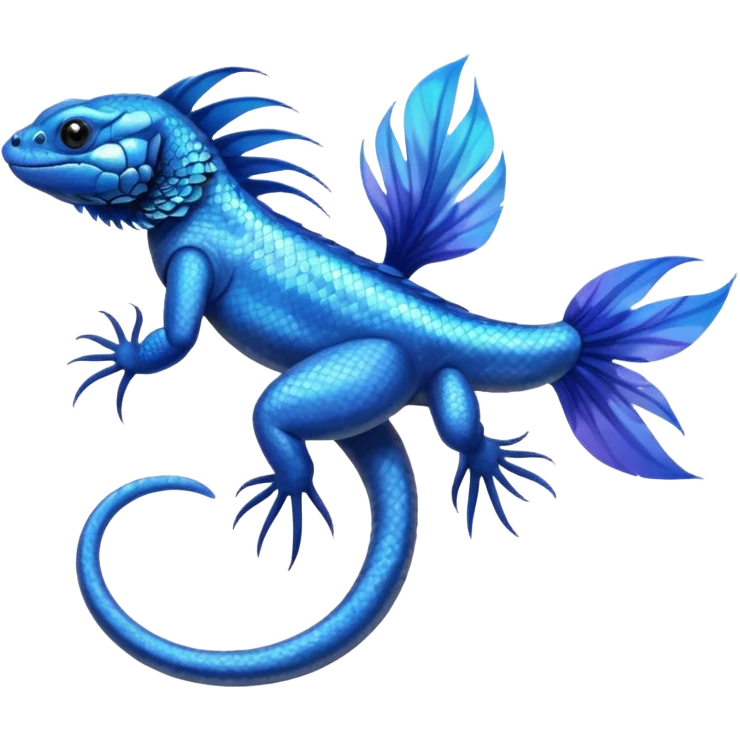Mountain-Blue-Bird-Blue-Iguana-Blue-Betta-Fish-Russian-Blue-Cat-Fusion-animal-hybrid-creature emoji