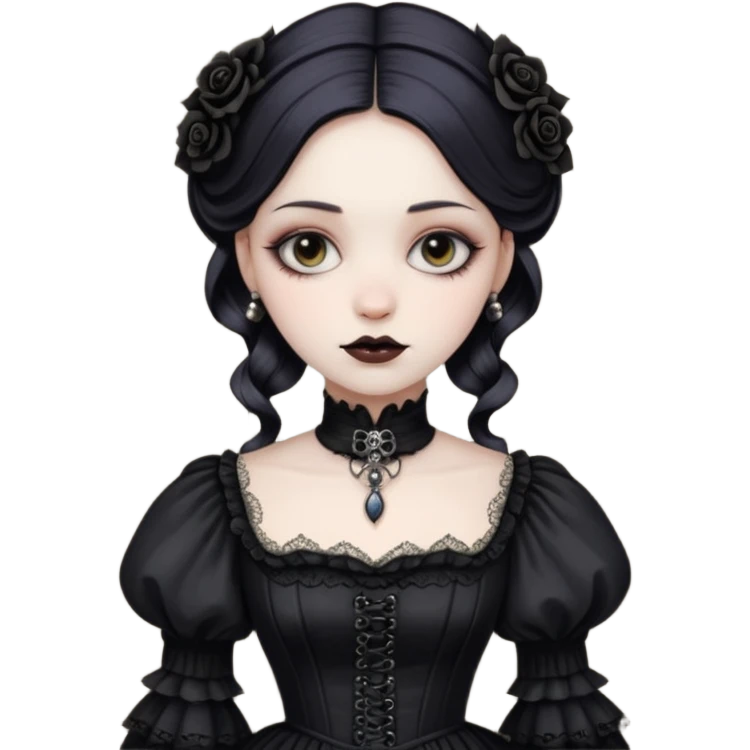 Gothic Victorian antique vintage edgy dress  emoji