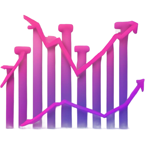 vaporware color theme, stock price going up emoji
