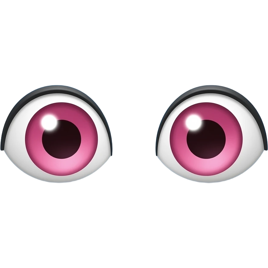 ode eyes pink and sky not drawing face just eyes emoji