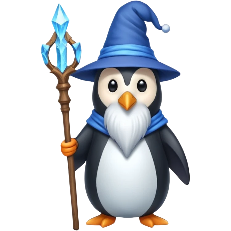 Penguin Wizard emoji