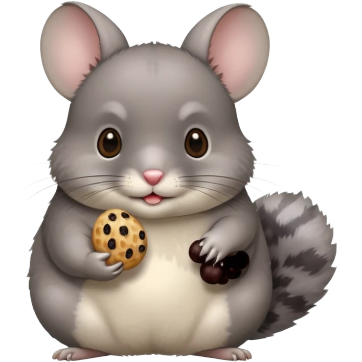 Chinchilla with raisin emoji