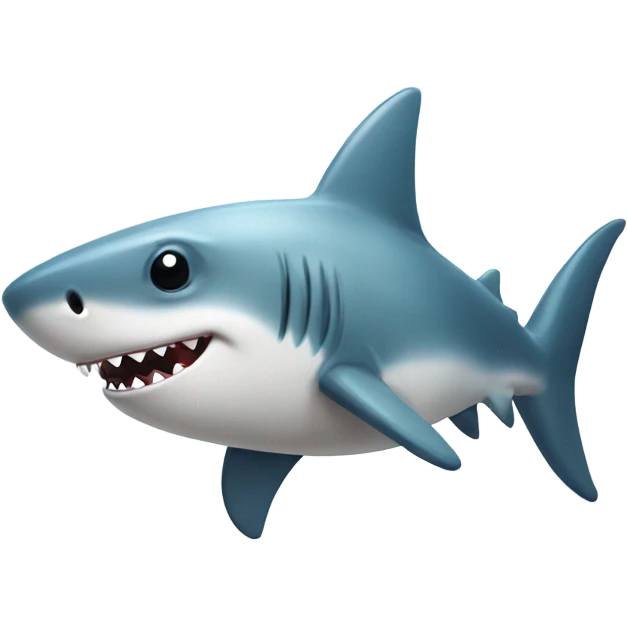 cute mini shark  emoji