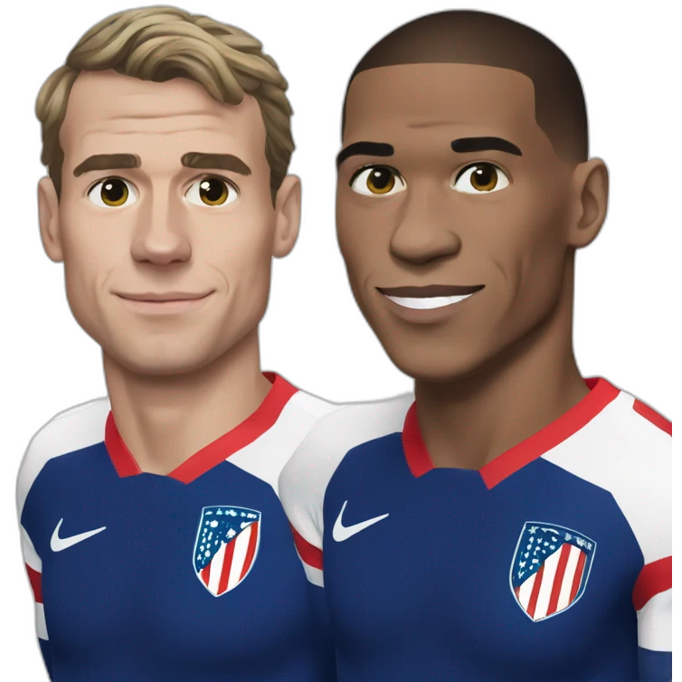 Mbappé et Griezmann emoji