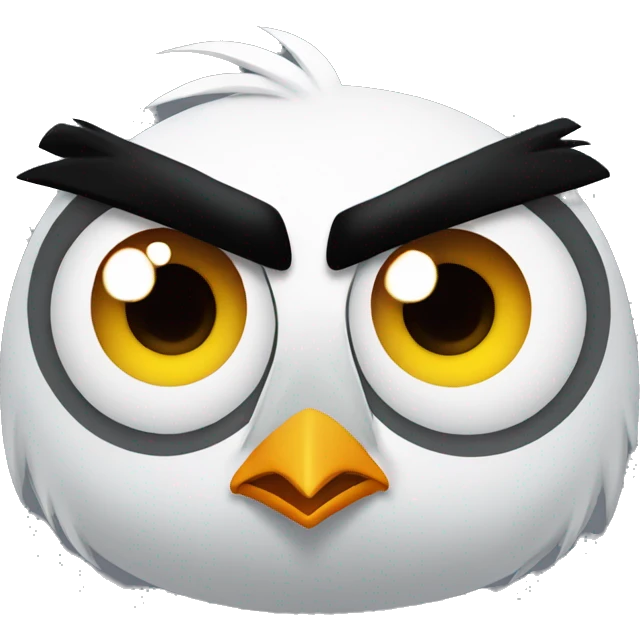 Angry bird emoji