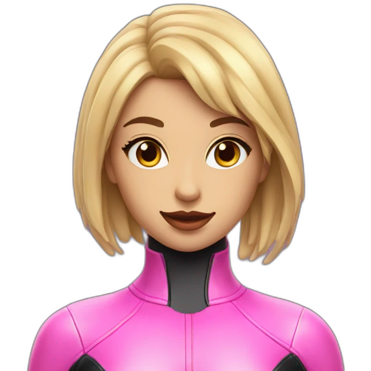 Girl posing in latex suit sfw emoji