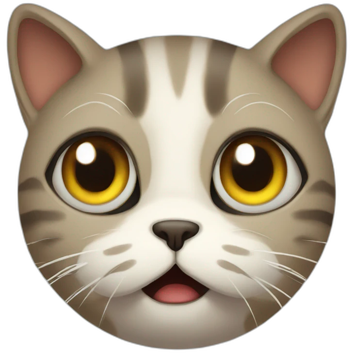 scared looking cat emoji