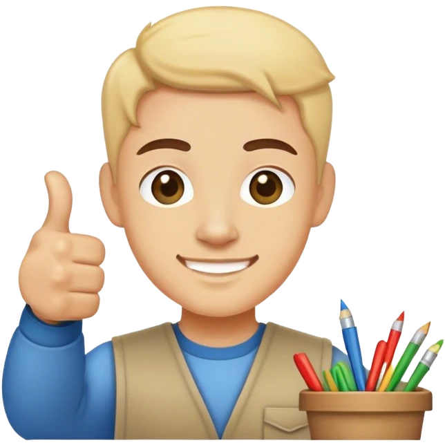 Me Doing Arts and crafts with thumbs up  emoji