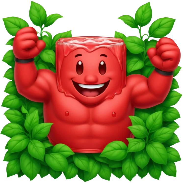 Kool Aid Man bursting through a green wall emoji