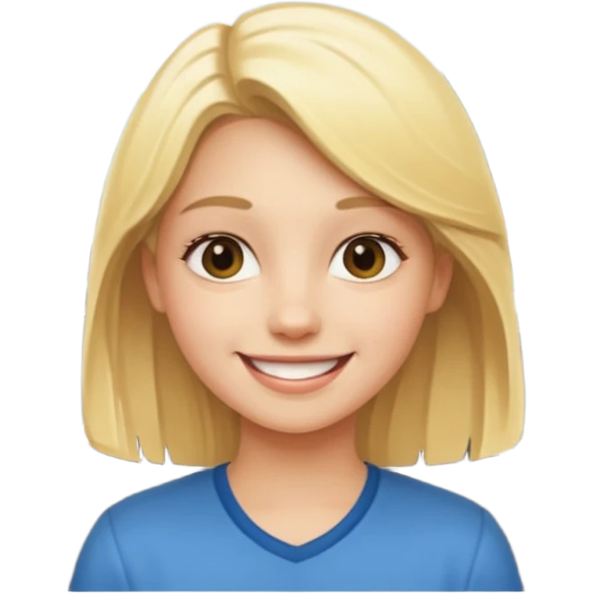 generate an emoji a blond girl next to a roadkerb emoji