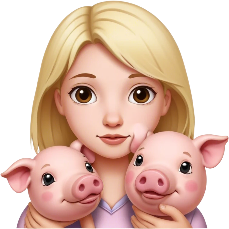 Girl pig emoji