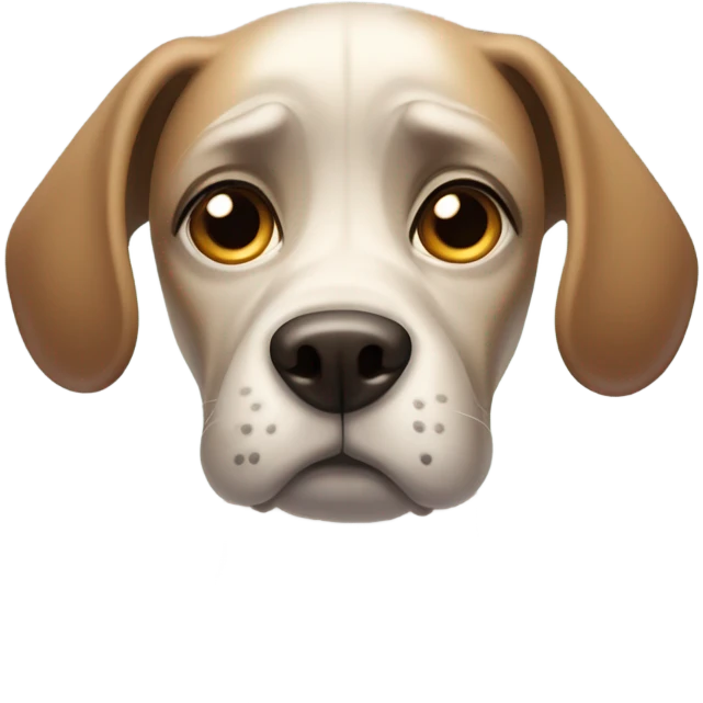 sad dog emoji