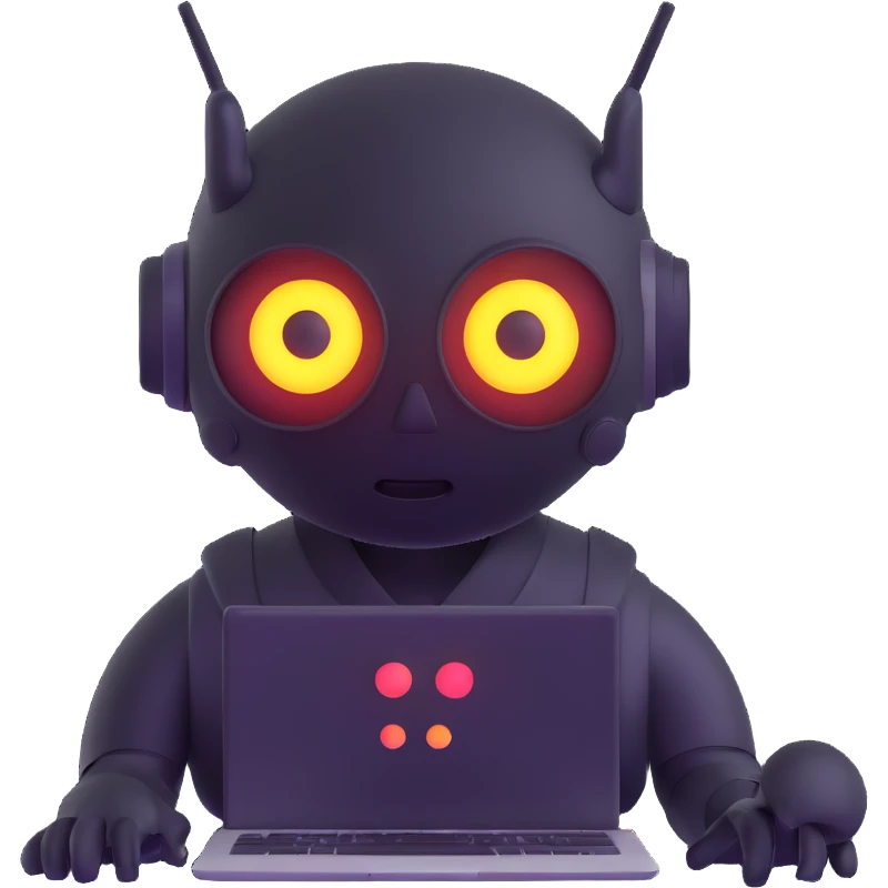 AI analyzing data emoji