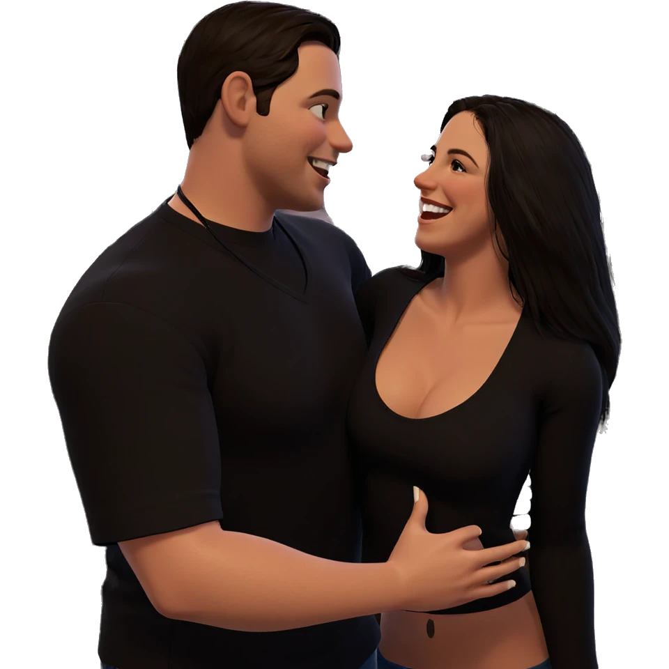 couple enjoying a night out emoji