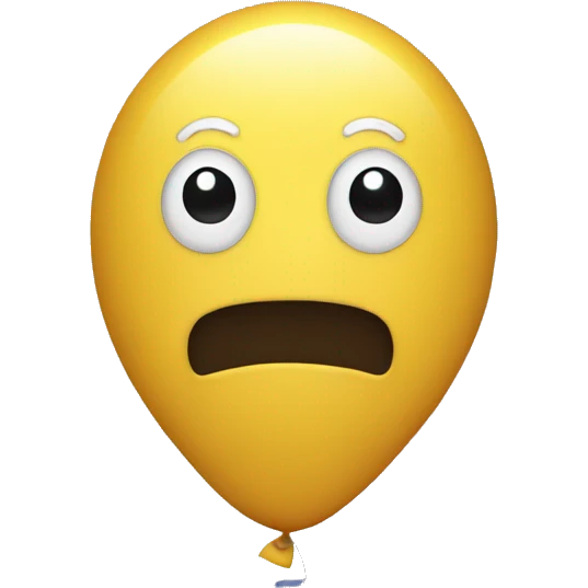 balloon in the shape of 13 emoji