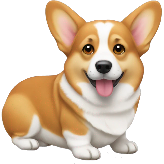 the corgi thought  emoji