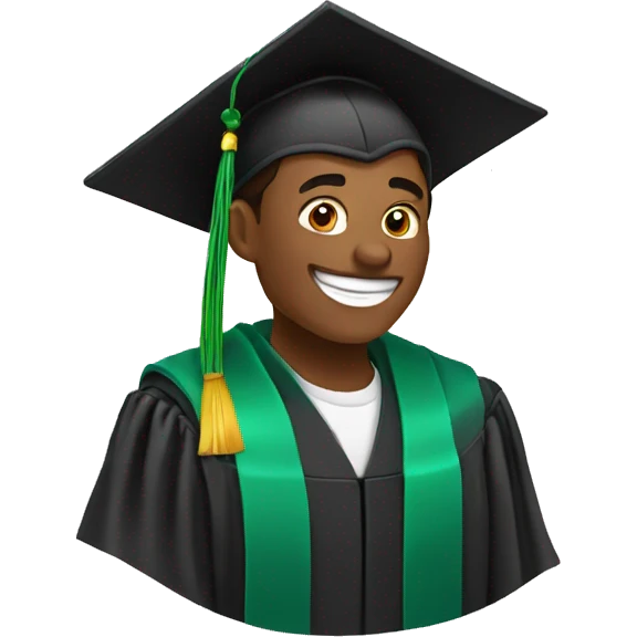 graduado riendo emoji