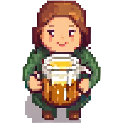 a person with a beer mug emoji