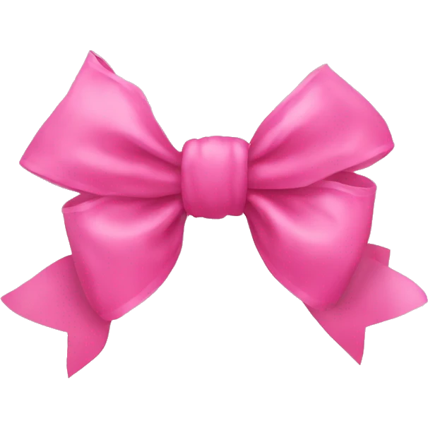 Pink bow emoji