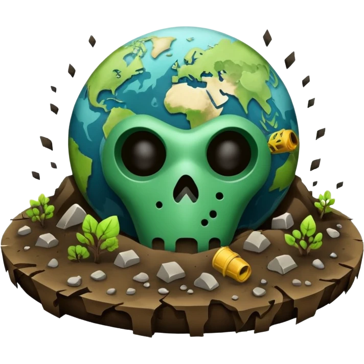 Pollution on earth and earth surface should seen more polluted   emoji
