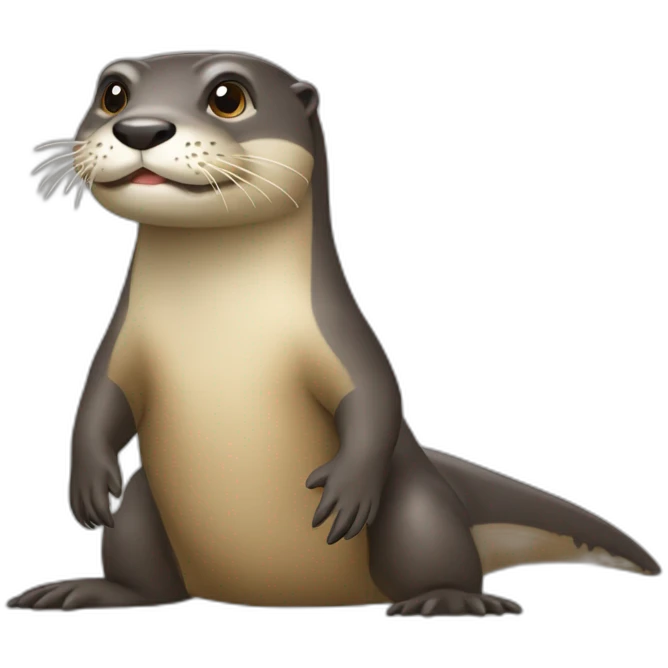 loutre sur crocrodile emoji