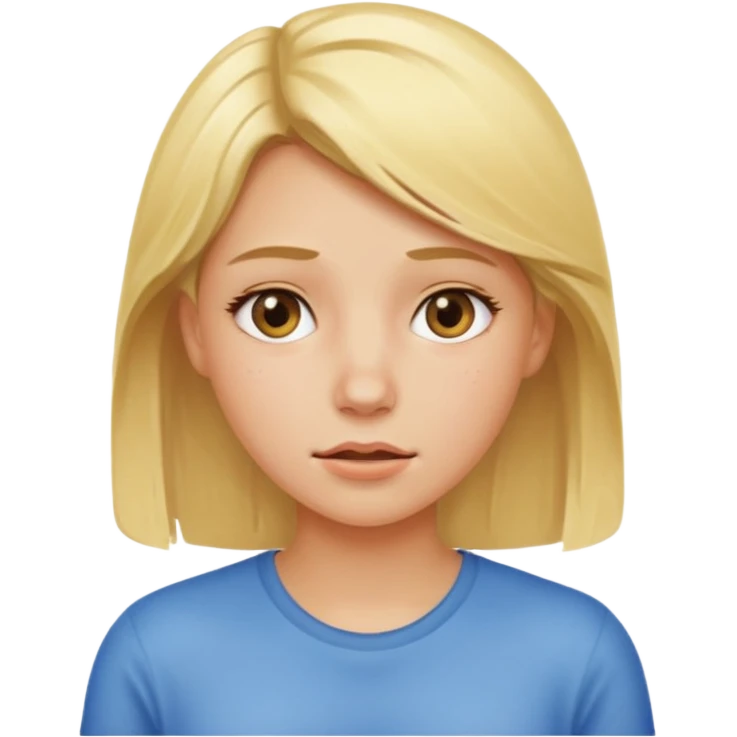 Blonde girl, hot, over heating  emoji