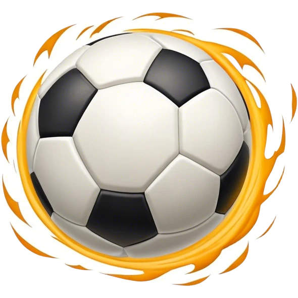 Cinematic Realistic image of an AFL ball captured mid-flight with dynamic motion blur and finely detailed rugged textures, set under dramatic stadium lighting that evokes high-energy athleticism emoji