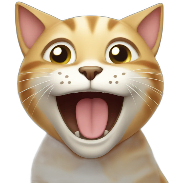Cat laughing emoji